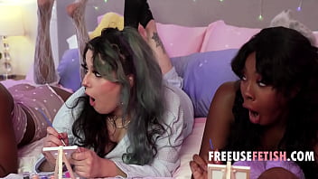 Preview 1 of Mother Day Xxxx Poor - Sleepover Free Use Session With Step Sis And Her Friends