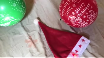 Preview 4 of Forced Milf Lesbian - In the absence of Santa ? I gave my Pussy A Merry Christmas ? Treat With My Dildo