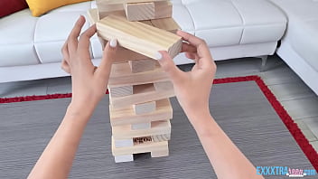 Preview 2 of Auto Blpwjob - Huge Jenga with Alita Lee and Jon Jon