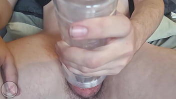 Preview 1 of Kaesar King - Fleshlight brings my cock to throbbing completion