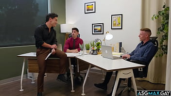Preview 2 of Barbara Sex - Man,  I wish I could work in this FREE-USE office! Especially if I had Justin Matthews,  Nico Coopa,  and JC Hunt for colleagues!