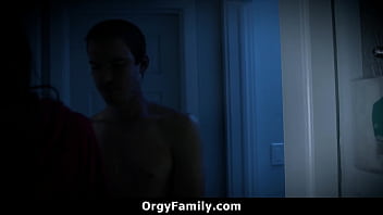 Preview 1 of School Japanese Sex Gril - Stepsiblings Caught Opening Christmas Presents Early - Orgyfamily