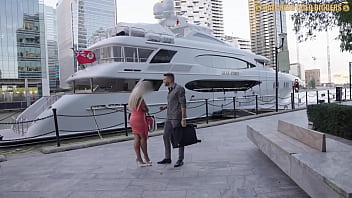 Preview 1 of Hot Sex Xxx Romantic Sex - Hot Blonde British PAWG Fucks A Stranger She Just Met For A Million Dollars