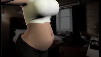 Preview 4 of Alex Big Boot - Belly Water Expansion