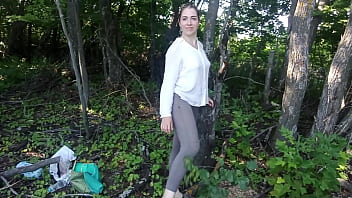 Preview 1 of Lose Virginity Porn Movie - A kinky girl&#039_s outdoor masturbation happy ended with an orgasm and squirt