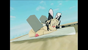 Preview 4 of Fight Fixed - Roblox girl gets fucked on beach
