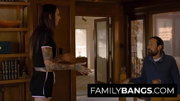 Preview 1 of Old Man Fuck Teen 19 - FamilyBangs.com ⭐ Alluring Girl has All the Support from her Step Father,  Steve Holmes,  Rocky Emerson