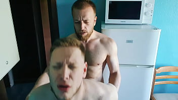 Preview 1 of Lelulove Love - Kostya Kazenny bareback fucks jock on a kitchen table