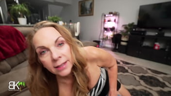 Preview 3 of Forces Trans Teen Fuck - Horny MILF StepMom Sucks Hard Cock Makes Junior Forget About Getting Dumped - 2of3