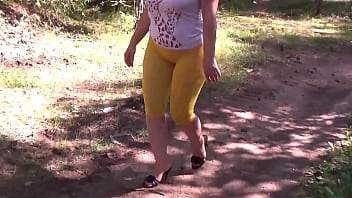 Preview 4 of Morning Force Video - Yellow big ass flashing outdoor 2