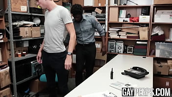 Preview 1 of Grandpa Muscular - Young shoplifter strip searched before vigorous rawpounding