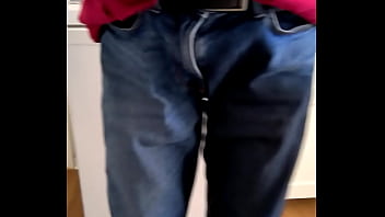 Preview 4 of Jess Lesbian - Peeing in the Kitchen