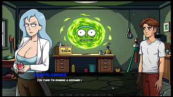 Preview 4 of Kwari Sexy Movie Hindi Mai - Portal Porn Demoniums [ PARODY HENTAI GAME ] Ep.4 RICK and MORTY orgy house !