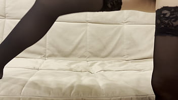 Preview 1 of Jepan Sex Diary - Masturbating tight hairy pussy in stockings