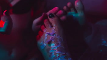 Preview 3 of Preggo Blacks - Wax Play With Feet