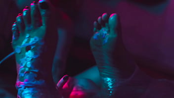 Preview 4 of Preggo Blacks - Wax Play With Feet