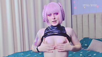 Preview 1 of Vicky Diego - Vampire Nazuna Nanakusa gets a big dick in her pussy and ass before a massive cumshot on her belly