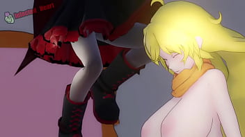 Preview 3 of Small Baby Xxxx Bangladesh - Big Titty Futa Yang Fucked Weiss and Ruby (Sound)