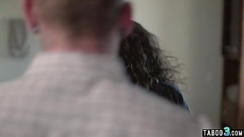 Preview 1 of Pusy Cum And Eat Herself - Sexy small titted homeless thot Victoria Voxxx has to satisfy a big dick