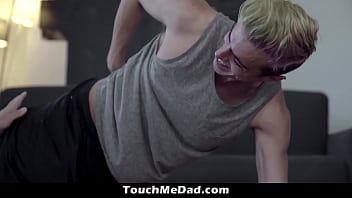 Preview 1 of Brazzer Hard Gang Bang - Stepdad Fucks His Stepson Before Going to Business Trip - Touchmedad