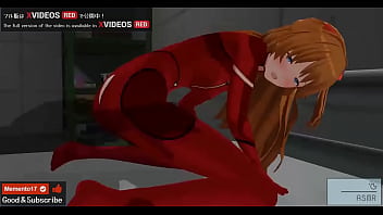 Preview 4 of Hot Nim - Uncensored Hentai animation Asuka Footjob and Jerk Off Instruction ASMR Earphones recommended.