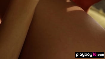Preview 4 of Hindi Xekxi Rep Kanda Vidio - Petite candy coated babe Justine Miller with small tits melts in your mouth
