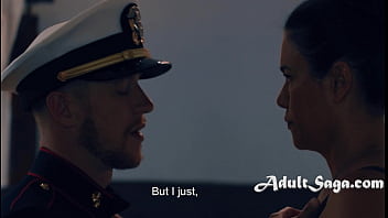 Preview 2 of Sleeping Sex Brother Sister - Fucking Stepson In Her Late Husbands Uniform - Dana Vespoli