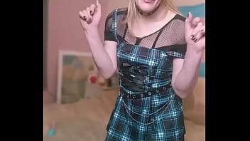 Preview 4 of Hot Saey - Good morning sexy people!#TSKittyKat #Tartan #Transgirl #Blonde #Kisses #Shemale #Cute #Gothgirl #PunkyTran ...