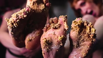 Preview 4 of Hernins Xxx - Feet Crushing Cake - Worship My Dirty Feet