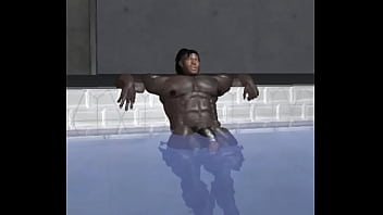 Preview 1 of Desi Bengali Fucking Porn - mega hunk dj fluker cools down after tough football practice