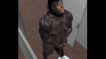 Preview 1 of Mom Prawn - big dj caught pissing in locker room