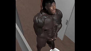 Preview 4 of Mom Prawn - big dj caught pissing in locker room