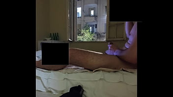 Preview 2 of Creampic Sex Sister - Trying to be caught naked masturbating by neighborhood at open window