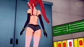 Preview 1 of Xnxx Afghanistan - Skinny Babe Yoko Littner gets horny and needs hard sex - Gurren Lagann