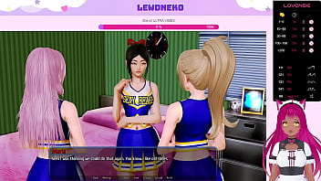 Preview 2 of Sleeping Zon - VTuber LewdNeko Plays Harem Hotel Part 13