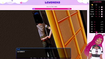 Preview 3 of Sleeping Zon - VTuber LewdNeko Plays Harem Hotel Part 13