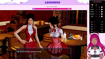 Preview 4 of Sleeping Zon - VTuber LewdNeko Plays Harem Hotel Part 13