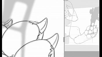 Preview 2 of Mandy Dee Latex - Happy Sheppy - Safe Room Yiff Timelapse