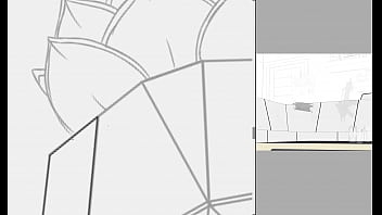 Preview 1 of Mandy Dee Latex - Happy Sheppy - Safe Room Yiff Timelapse