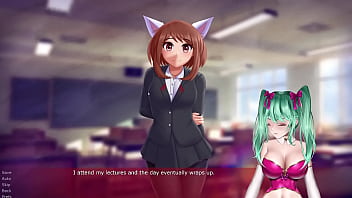 Preview 3 of Veronicatis Cam - MagicalMysticVA NSFW Voice Actor &amp_ Vtuber/Lewdtuber Plays &quot_Tuition Academia&quot_ (My Hero Academia Porn Game) Stream #4 04-24-2023