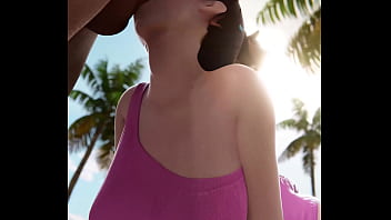 Preview 2 of Mc Dermott - Dva Mouth fucked on the Beach