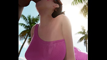 Preview 1 of Mc Dermott - Dva Mouth fucked on the Beach