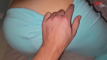 Preview 1 of Andy Mst Sexy Coot Hot Girl - StepSon pulled down her StepMom&#039_s pants