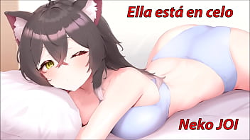Preview 2 of Komopoz Oromo - Maullidos y orgasmos incluidos. JOI gatuno con tu novia Neko en celo. Voz espa&ntilde_ola.