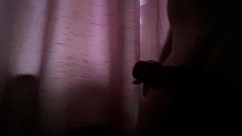 Preview 1 of Xx Cs Xcxxc - Big cock silhouette - Mr Big Dick UK rubbing his cock in the shadows