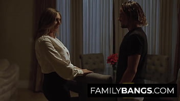 Preview 1 of Brrazar Porn Vidio Hd - FamilyBangs.com ⭐ Creepy Stepson Surprises his Unaware Stepmom,  Tyler Nixon,  Kayley Gunner