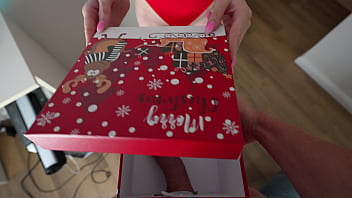 Preview 1 of Sao Hentai Sex - She received a Christmas creampie instead of a gift