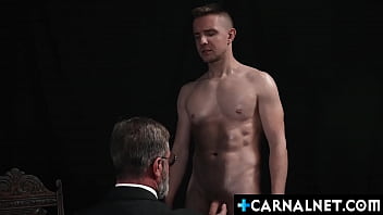 Preview 2 of Voglioporn - Apprentice Apprentice getting hard fucked in the ass by his Master Adam Snow
