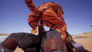 Preview 2 of Solo Asia Girl Masturbasi - Wildlife - Gay Furrys Yiff