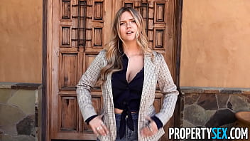 Preview 1 of Xanxx Com Www - PropertySex Big Natural Boobs Real Estate Agent Fucking Her Recently Divorced Client in House She&#039_s Trying to Sell
